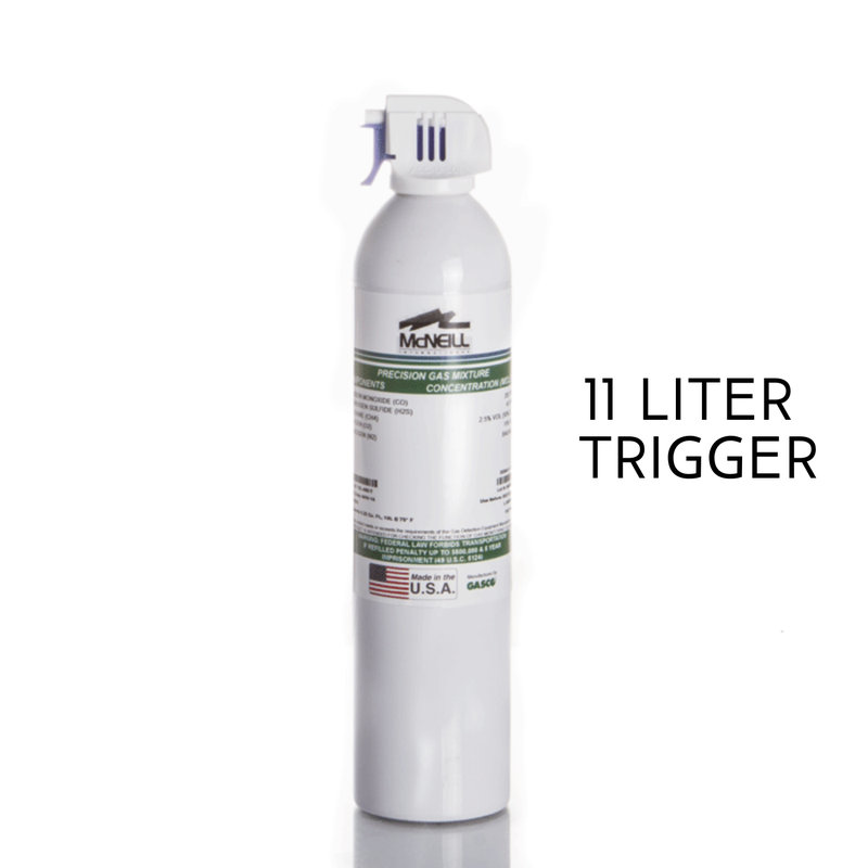 McNeill 10 liter trigger calibration gas cylinder